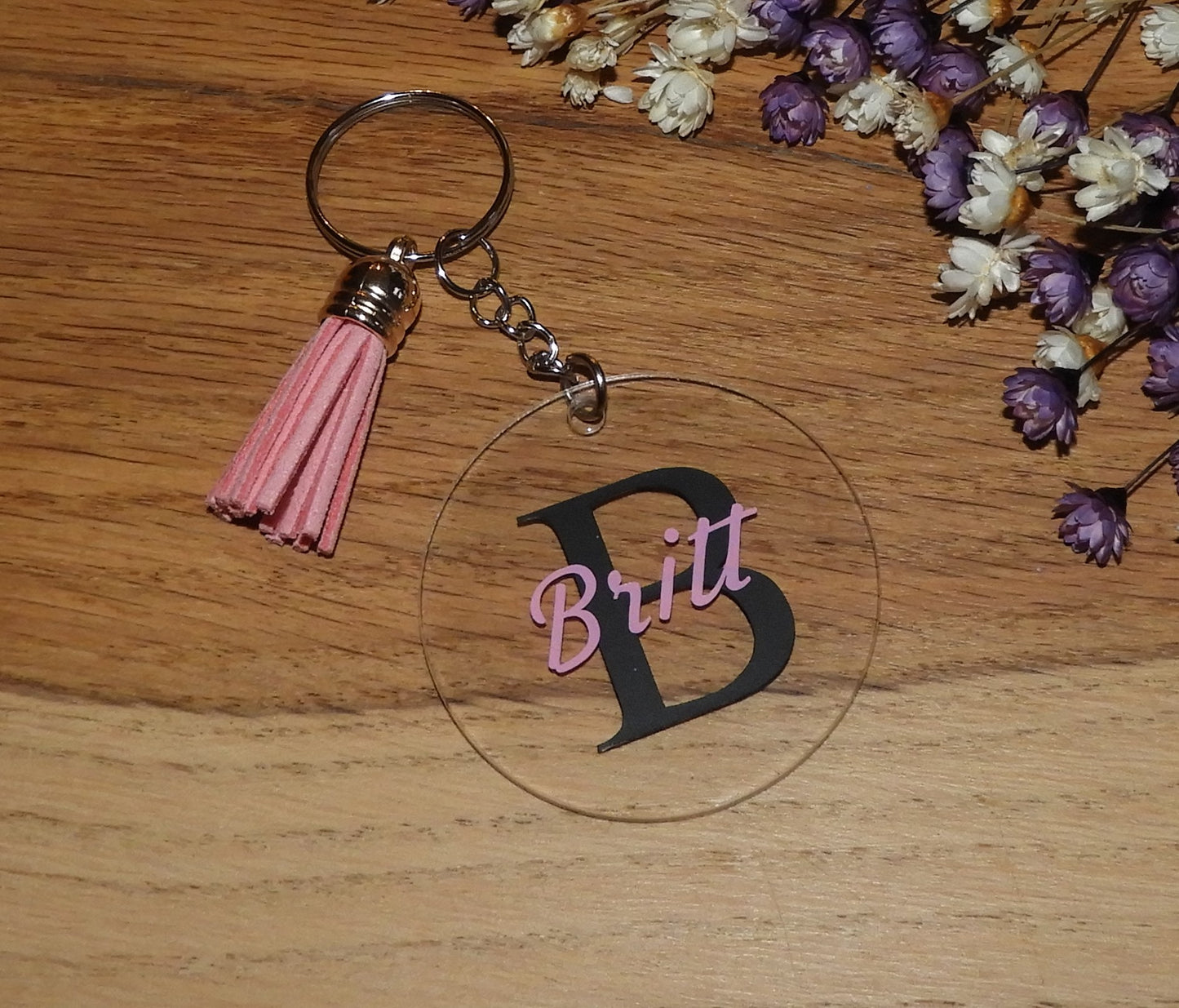 Stijlvolle gepersonaliseerde sleutelhanger