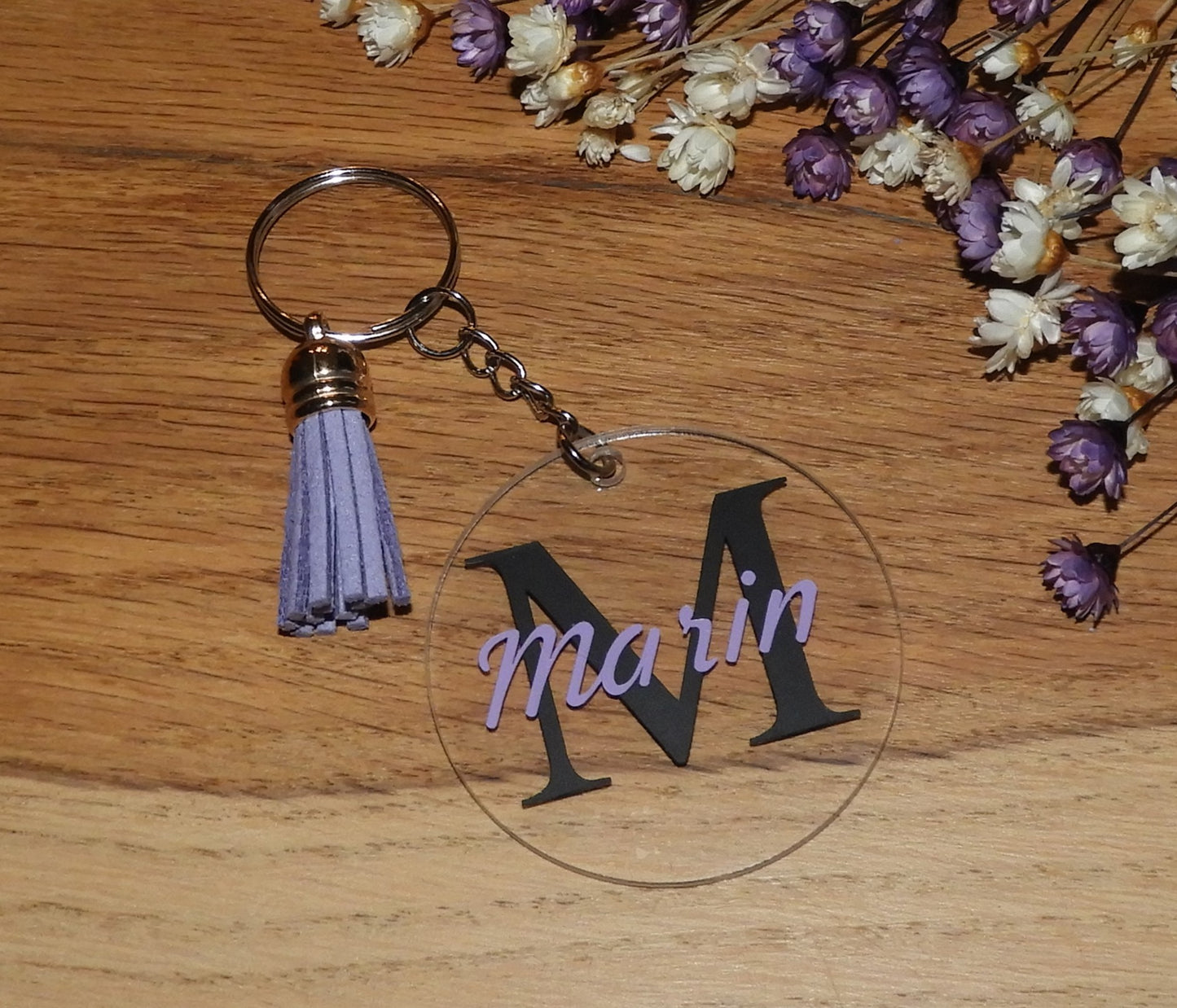 Stijlvolle gepersonaliseerde sleutelhanger