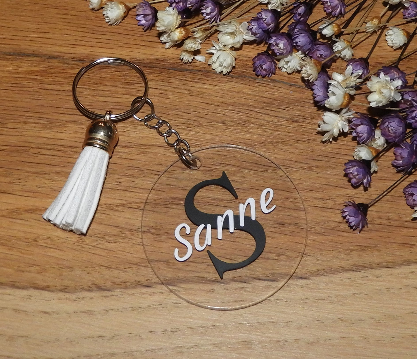 Stijlvolle gepersonaliseerde sleutelhanger