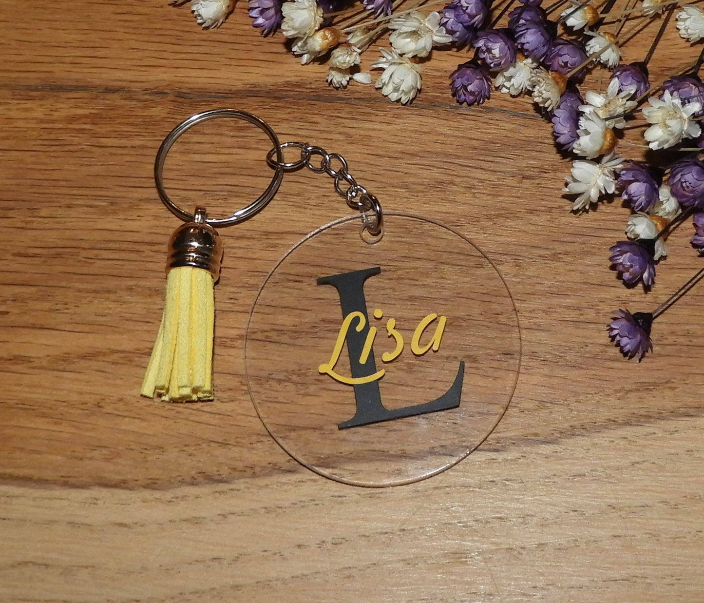 Stijlvolle gepersonaliseerde sleutelhanger